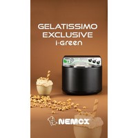 photo gelatissimo exclusive i-green - nera - fino a 1kg di gelato in 15-20 minuti 9